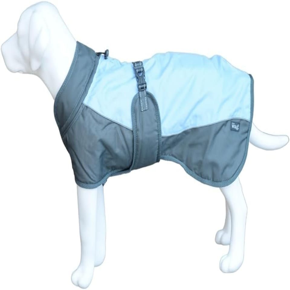 image 1 of Henry Wag Waterproof Dog Coat With Adjustable Collar (Medium 45cm)