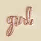 image 3 of Rose Gold 'Girl' Foil Celebration Balloon