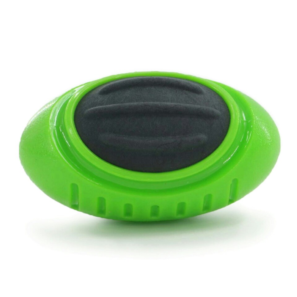 image 1 of Jawables Extreme Tough Dog Toys Rugby Ball with Squeaker