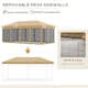 image 10 of Outsunny 6 x 3(m) Pop Up Party Tent Canopy with 6 Removable Sidewalls Beige