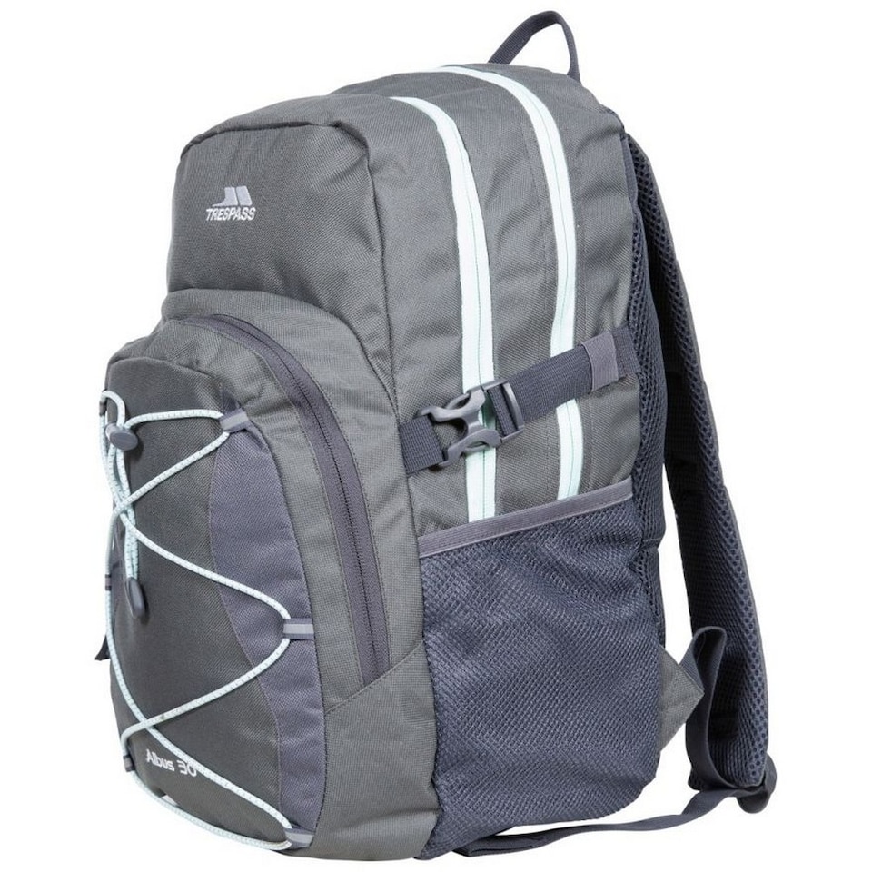 image 1 of Trespass Albus 30 Litre Casual Rucksack/Backpack | Black | Carbon | One Size | 1