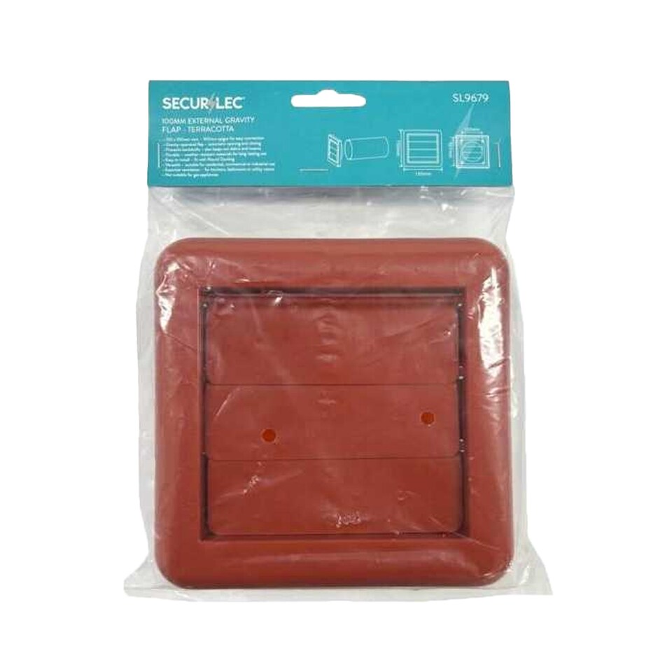Securlec Externa Louvre Vent | Orange | Terracotta | 1