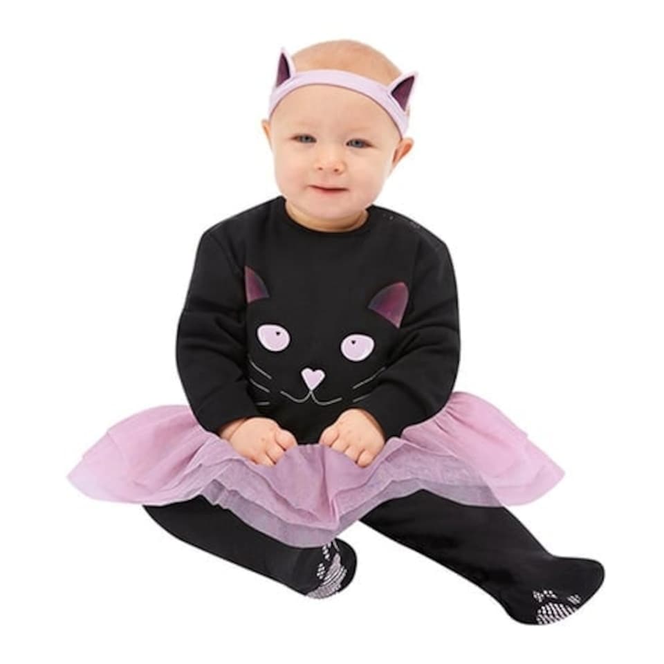 image 1 of Cat with Lilac Skirt Girls Fancy Dress Costume Baby - 9-12 Months