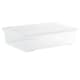 image 6 of Wham Crystal 4 x 46L Stackable Plastic Storage Boxes with Lids Clear Clear