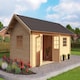 image 1 of Caroline w/o doors, windows + Caroline 40 DGP+-Log Cabin, Garden Room, Timber Summerhouse, Home Office - L489.9 x W675 x H330.6 cm Brown