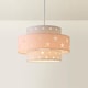 image 4 of ValueLights Weaver Pink Ceiling Pendant Shade | Pink