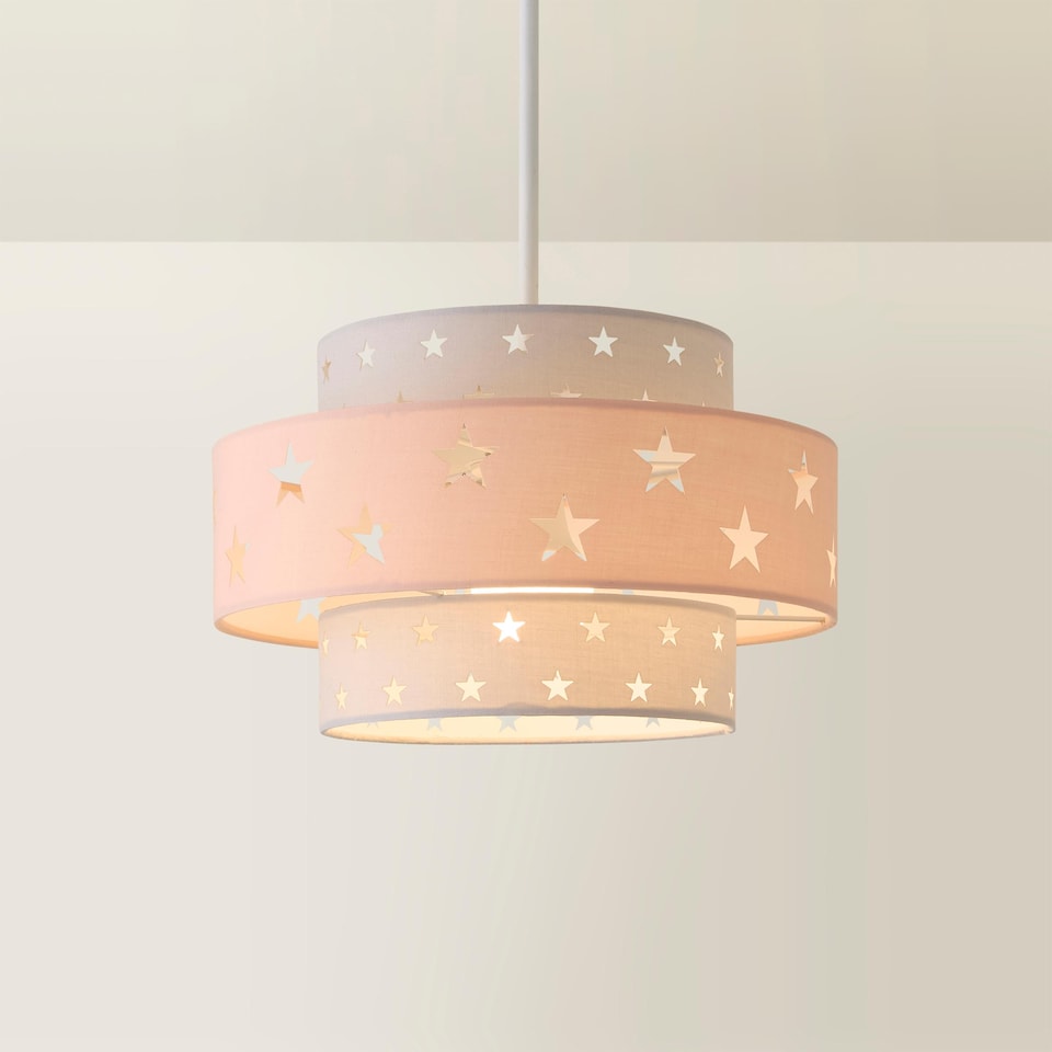 image 1 of ValueLights Weaver Pink Ceiling Pendant Shade | Pink