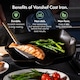 image 2 of VonShef Cast Iron Griddle Pan 10" Pre-Seasoned Non-Stick