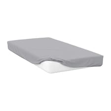 Belledorm 200 Thread Count Egyptian Cotton Fitted Sheet - Platinum - 6ft 6