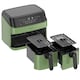 image 3 of EMtronics 9 Litre Digital Double Basket Air Fryer - Sage Green