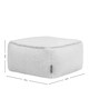 image 6 of icon Amara Borg Bean Bag Pouffe Natural Cream