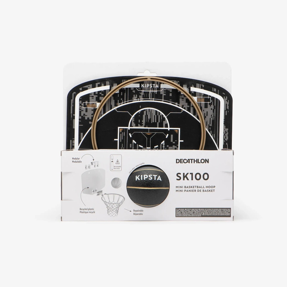 image 1 of Decathlon Mini Basketball Hoop SK100 - Black/Gold