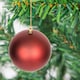 image 3 of 100mm/6Pcs Christmas Baubles Shatterproof Dark Red,Tree Decorations