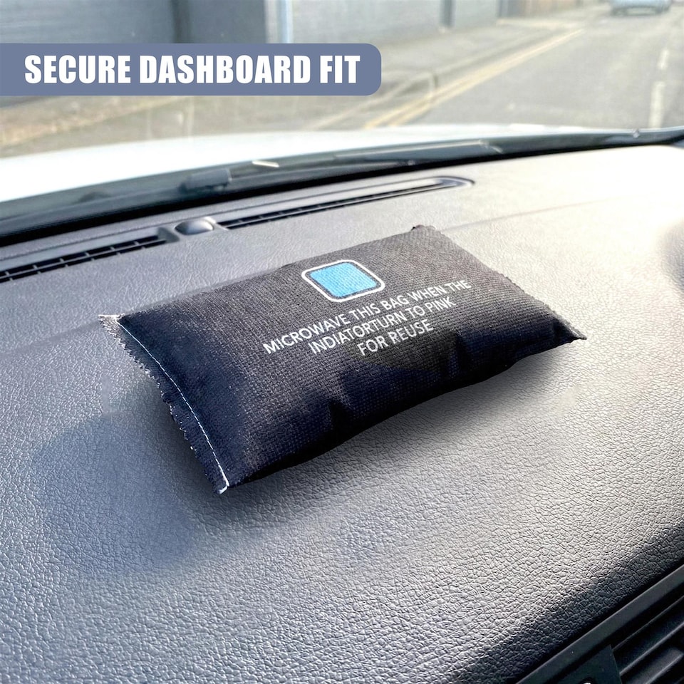 image 1 of GEEZY Reusable Car Dehumidifier Bags Set of 2 350g Activated Carbon Moisture Absorbers