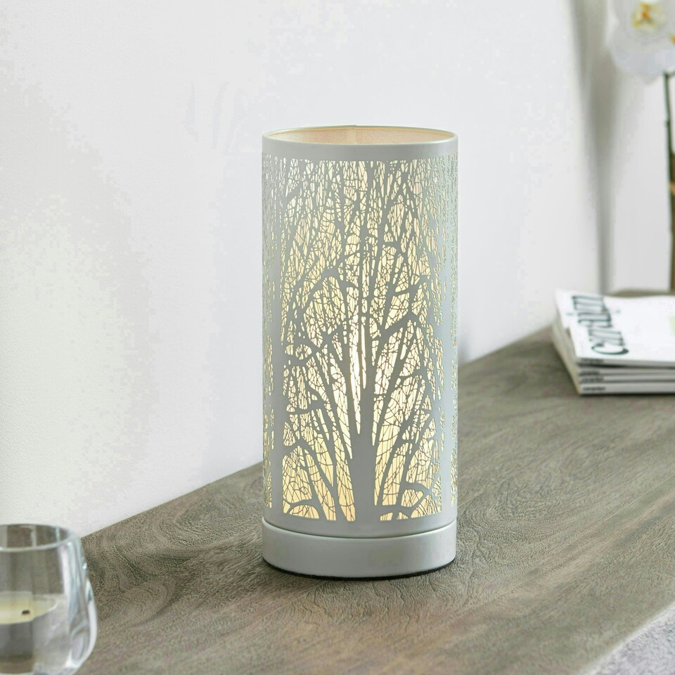 image 1 of Mason White Touch Table Lamp White
