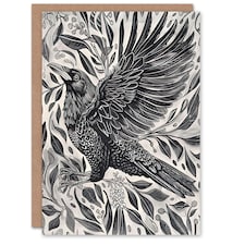 Wild Flight Magic Gothic Raven Him Her Birthday Card