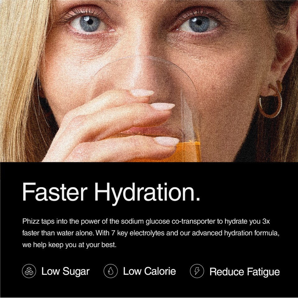 image 1 of Phizz Daily Energy Orange, Hydration, Caffeine, Electrolytes & Vitamins Effervescent 60 Tablets