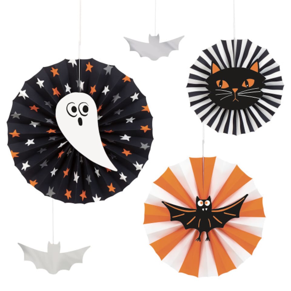 image 1 of Bats & Boos Halloween Hanging Decorations Kit