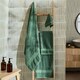 image 5 of OHS 2 x Luxury 100% Cotton 500GSM Bathroom Bath Towel Green | Olive Green | Bath towel