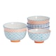image 1 of Nicola Spring Hand-Printed Sugar Bowl - 10cm - Blue | Blue | Blue