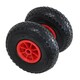 image 1 of 2x 10" 3.00-4 Plastic Rim Sack Truck Replacement Pneumatic Tyre Wheel