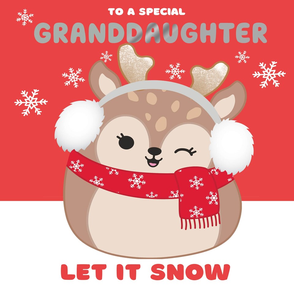 image 1 of Squishmallows Granddaughter Christmas Card