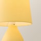 image 5 of ValueLights Arlo Pair of Yellow Ceramic Table Lamps Yellow Shades & Bulbs | Yellow