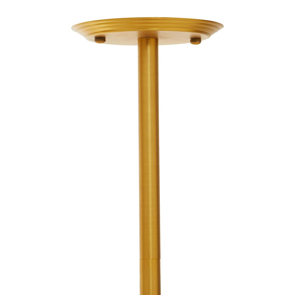 image 1 of Interiors by Premier Brass Finish Metal Pendant Light, Luxe Contemporary Ceiling Light With 12 Bulb Holders