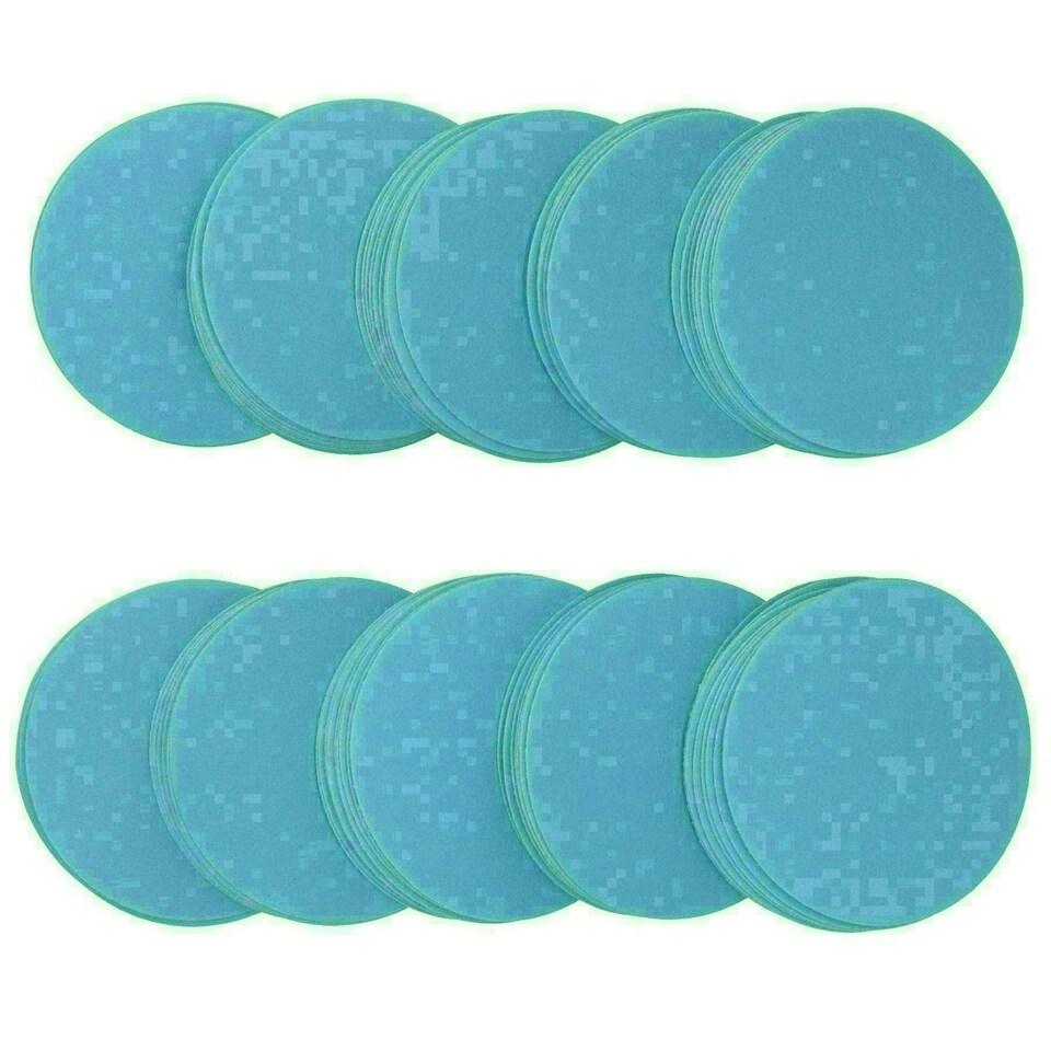 image 1 of 75mm Ceramic Abrasive Sanding Polishing Discs Hook And Loop 320 grit 200pc