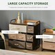 image 3 of HOMCOM 3-Tier Fabric Bedroom Dresser with 7 Foldable Drawers, Multi-Colored