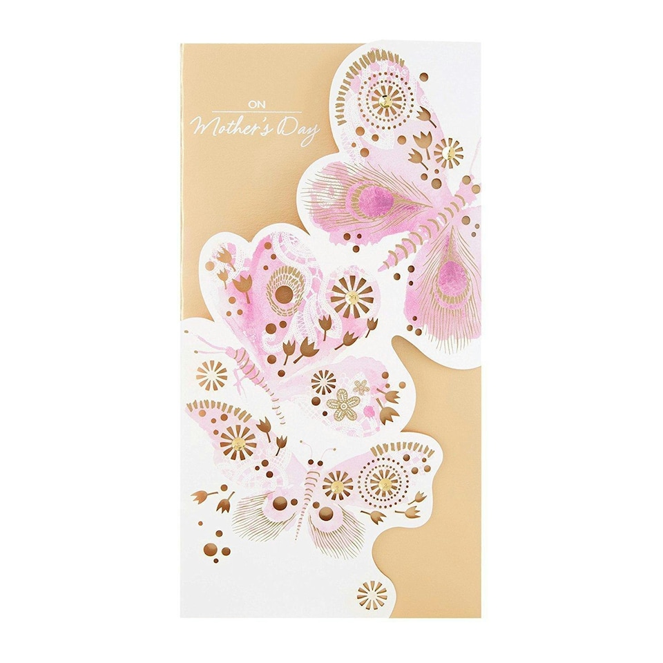 image 1 of Hallmark Traditional Diamante Open Mother's Day Card 'With Love'New Medium
