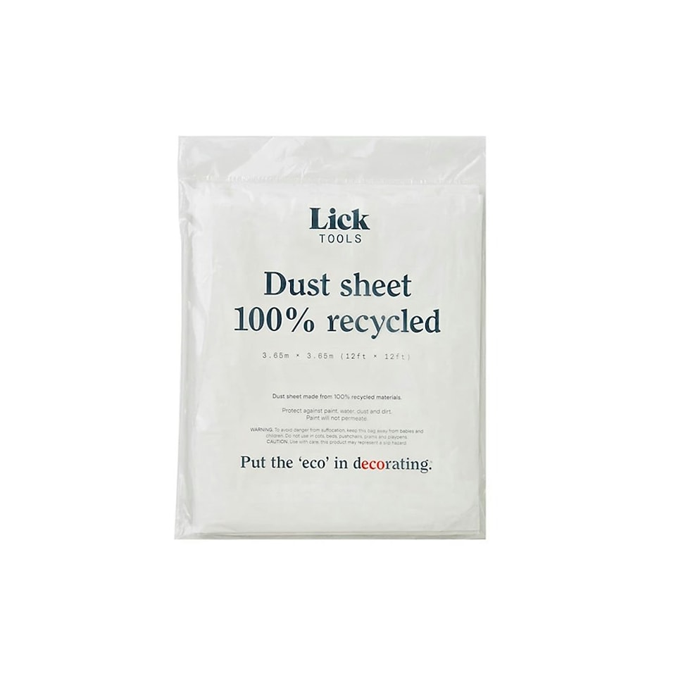 Lick Pro Recycled Dust Sheet - Clear - One Size