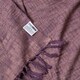 image 7 of Homescapes Nirvana Slub Cotton Mauve Throw - 225 x 255 cm Purple