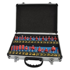 Faithfull Router Bit Set Of 30 Tct 1/4In Shank