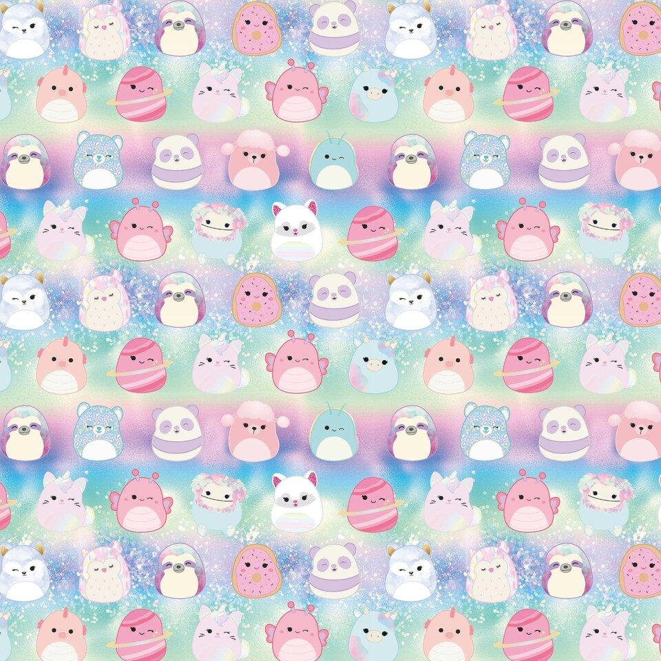 image 1 of Squishmallows 4m Roll Wrapping Paper
