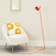 image 2 of ValueLights Lark Coral Peach Metal Task Slimline Floor Lamp