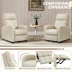 image 5 of Yaheetech Fabric Recliner Sofa Recliner Chair Cream