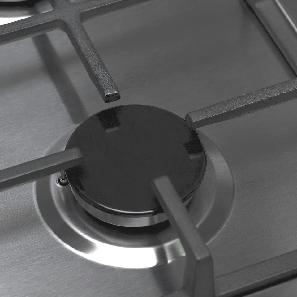 image 1 of SIA SSG302SS 30cm Stainless Steel Compact Domino Gas Hob With Cast Iron Supports