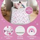 image 3 of Toddler Potty Training Bed Pads - Soft Waterproof Bedwetting Pee Protector Mat for Kids - Incontinence Mattress Sheet Absorbs Up to 2000ml - 135 x 85cm, Rainbow White | Rainbow | Double