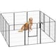 image 1 of PawHut Dog Pen, 12-Panel Puppy Pen for Large Dogs, 100Hcm, Black | Multi | Not provided