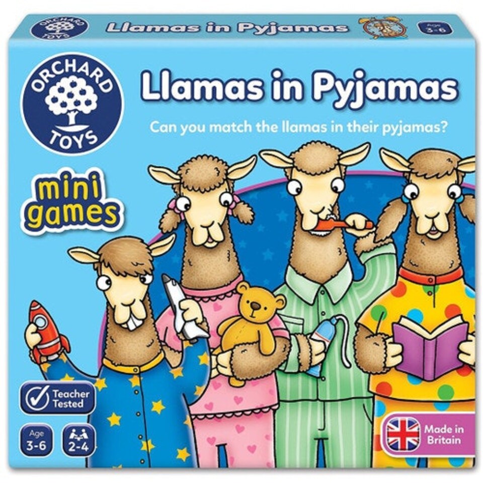 image 1 of Orchard Toys Llamas in Pyjamas Travel Game