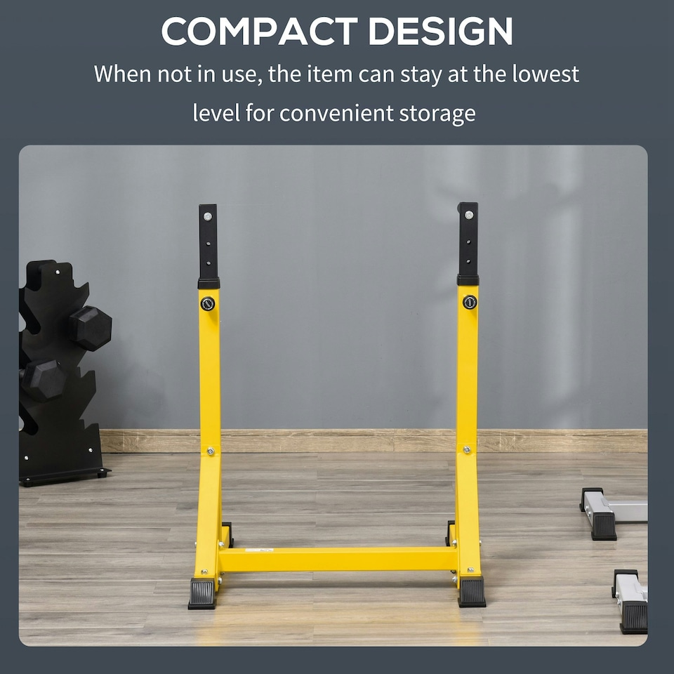 image 1 of HOMCOM Dip Station Chin Up Parallel Bars Pull Up Power Tower Home Gym Workout