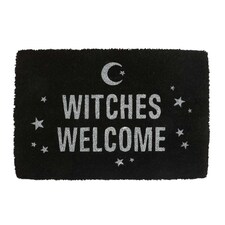 Something Different Witches Welcome Door Mat - Black/White - One Size Black | One Size