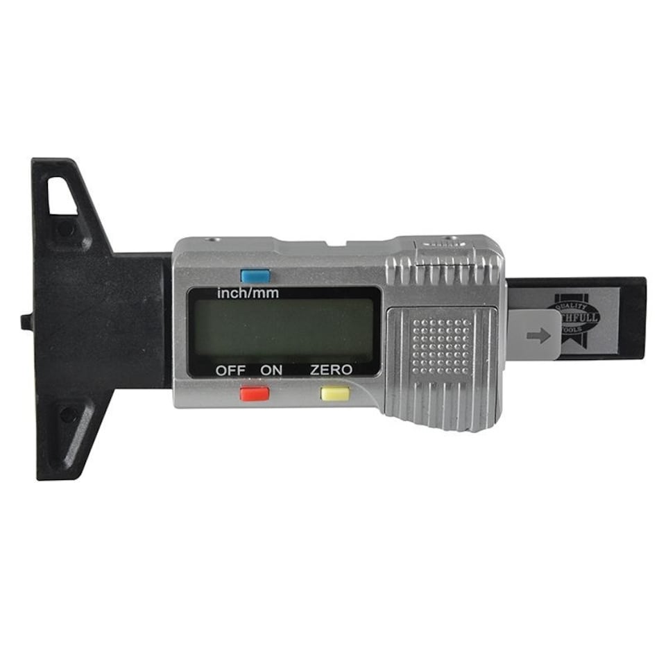 image 1 of Faithfull Tyre Depth Gauge Digital Readout 0-25mm | Multi | Multi Colour | One Size | 1