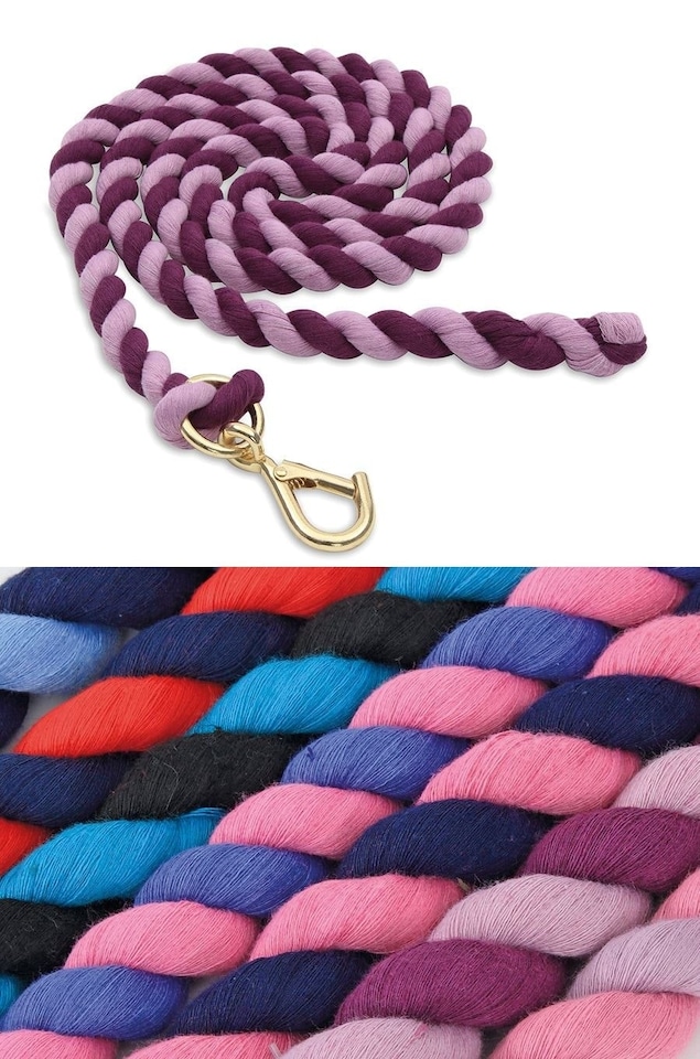 image 1 of Shires Two Toned Headcollar Lead Rope | Purple | Colour: Purple/Lilac
Size: One Size