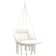 image 1 of Outsunny Hammock Chair, Boho Hanging Swing Chair with Cushion, Dark Grey 