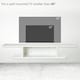image 5 of HOMCOM Wall Mounted TV  Stand Entertainment Unit with Storage Shelf, White