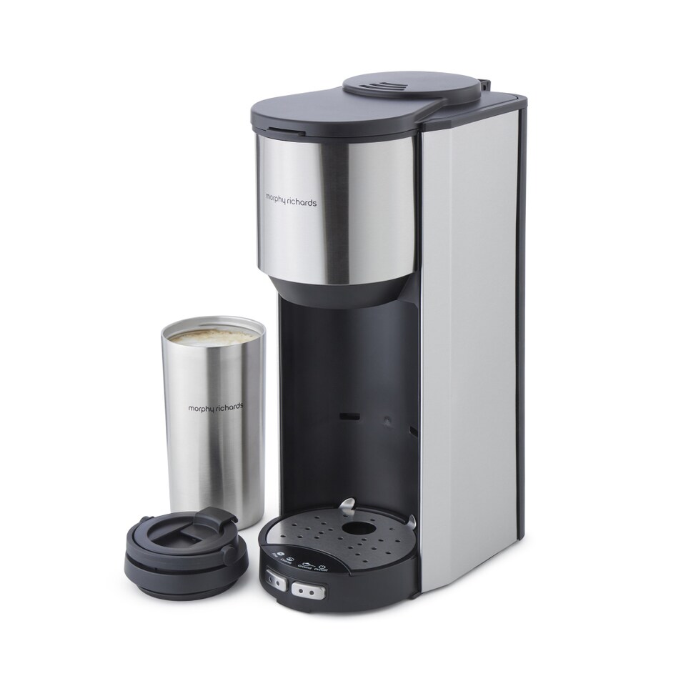image 1 of MORPHY RICHARDS TAZZA POUR & GO SINGLE CUP COFFEE MACHINE