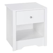 HOMCOM Bedside Table Unit Drawer Shelf Cabinet Chest Solid Wood Bedroom