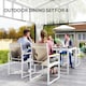 image 3 of Outsunny 6 Pieces Garden Furniture Set with Parasol, Folding Chairs 